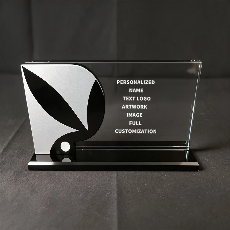 Modern Logo Custom Crystal Plaque suppliers